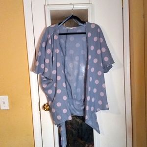 PINK & GREY CARDIGAN